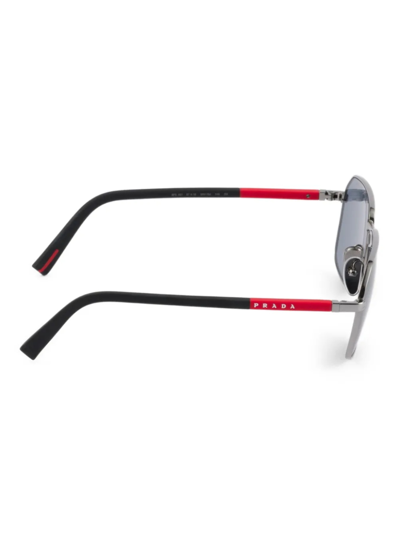 Prada Eyewear солнцезащитные очки Linea Rossa, серебряный — фото 3