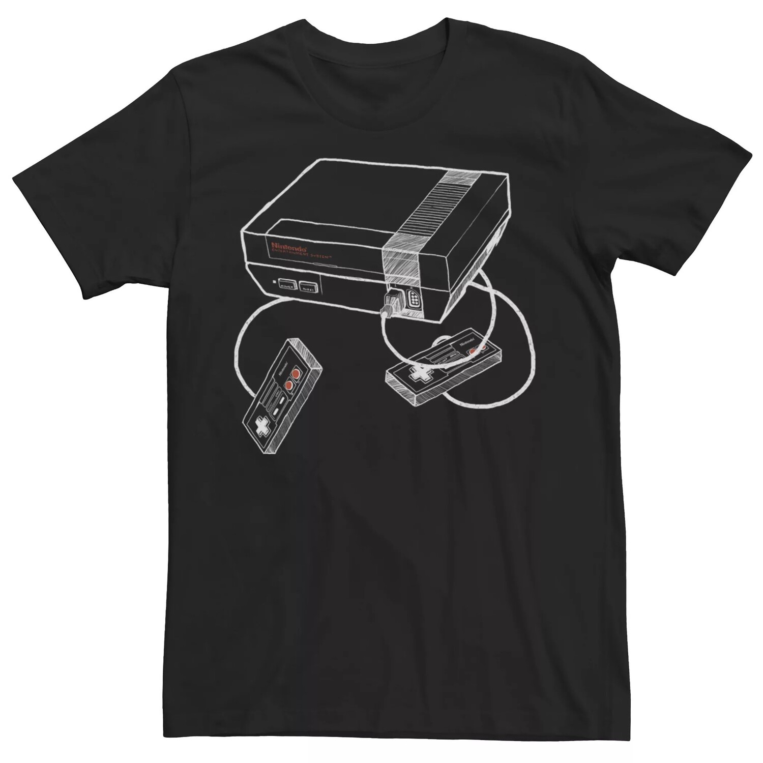 

Мужская футболка NES Sketch Console Licensed Character