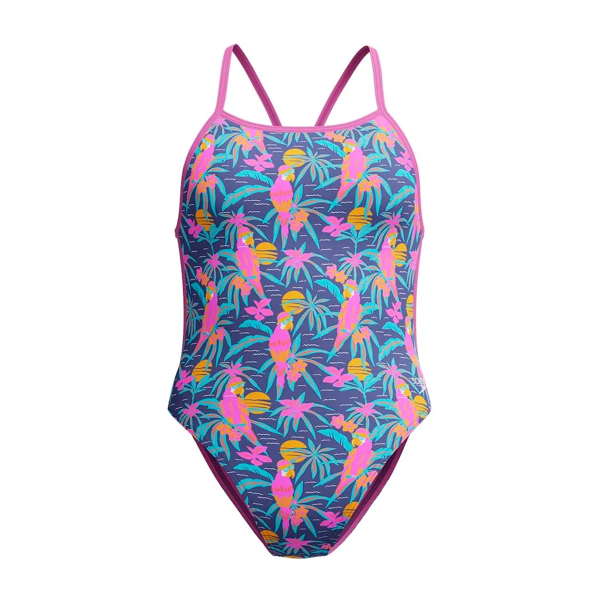 

Женский купальник для плавания Allover Digital V-Back Speedo, зеленый