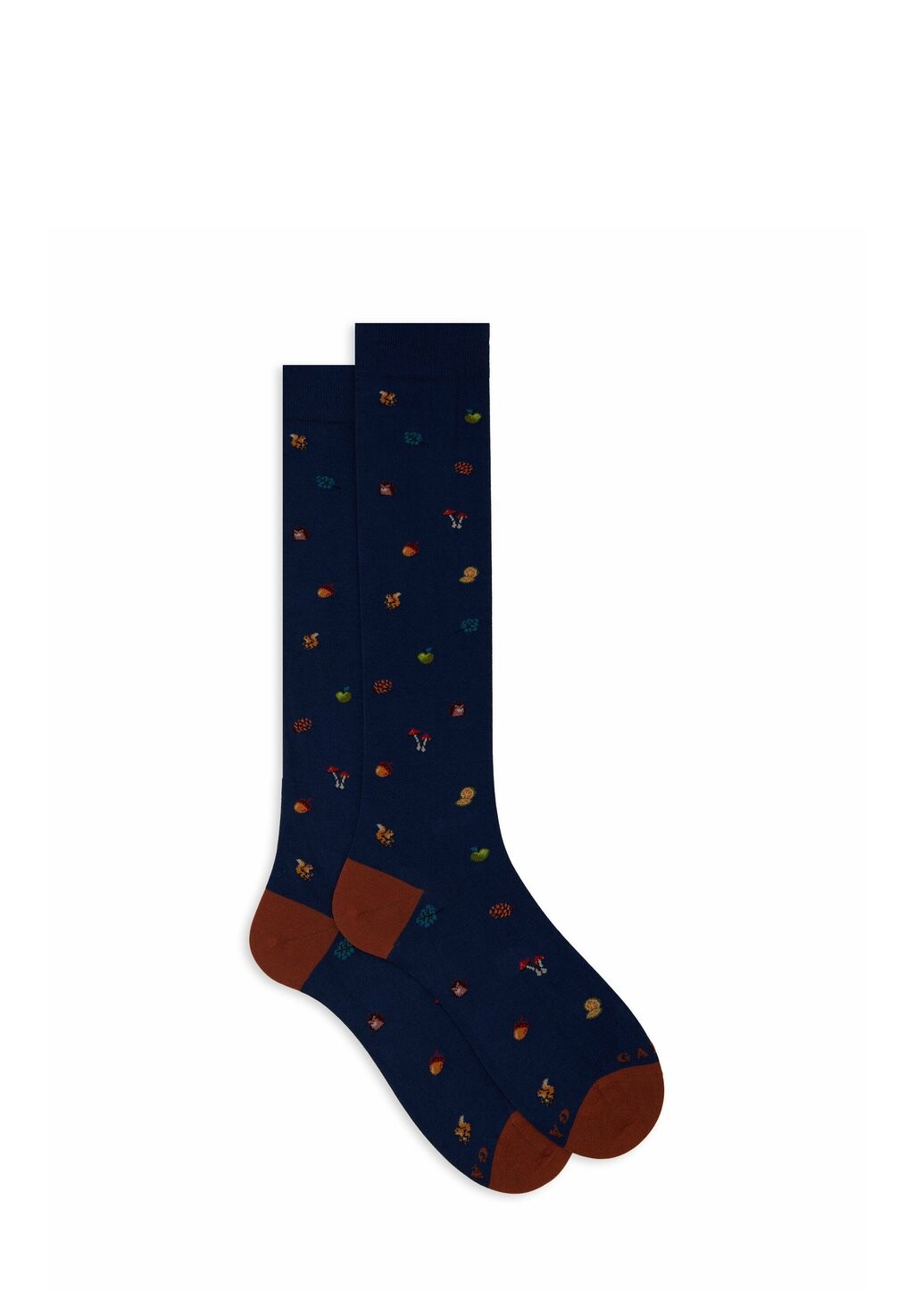

Носки выше колена WITH AUTUMN MOTIF Gallo, синий
