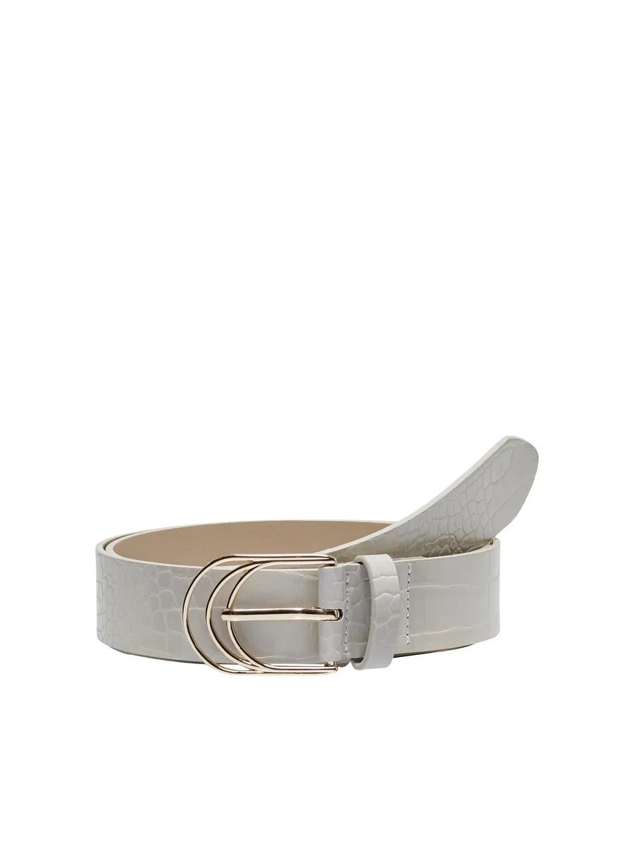 

Only синтетический ремень "ONLTHORA CROCO PU JEANS BELT ACC", цвет Cloud Dancer