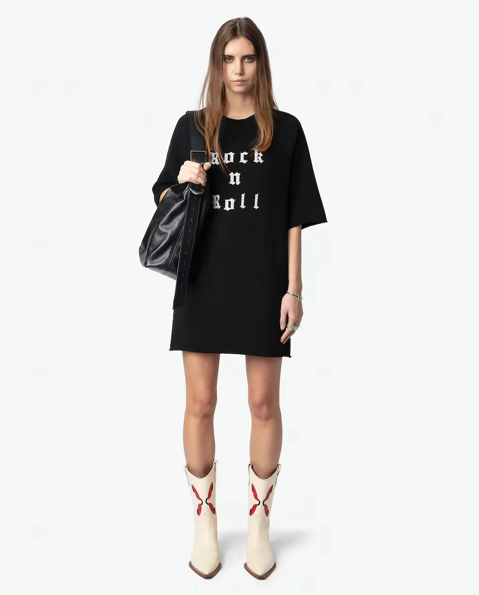 

Короткое платье Grace с передним знаком Zadig & Voltaire, чёрный