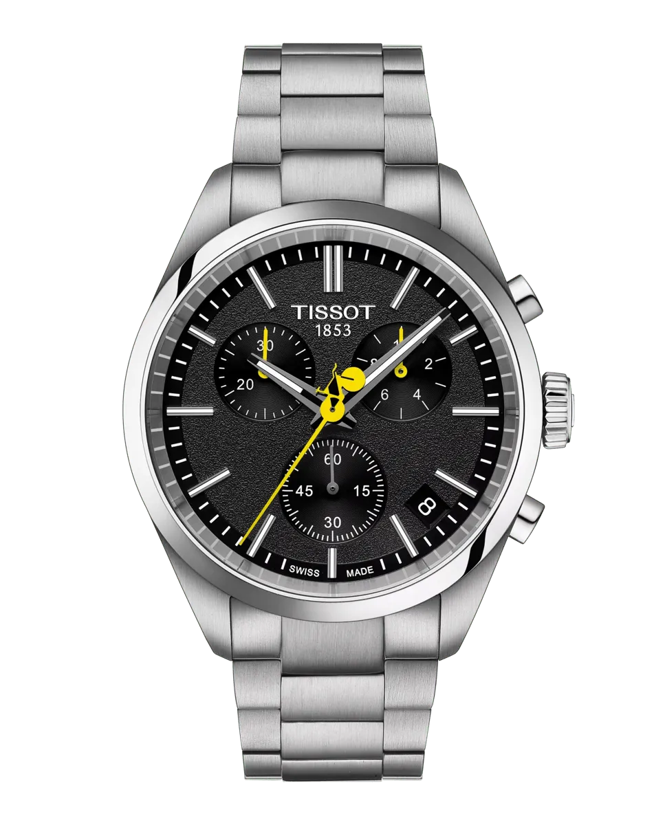 

Мужские часы-хронограф Tour de France из коллекции PR 100 из посеребренной стали Tissot, серебряный
