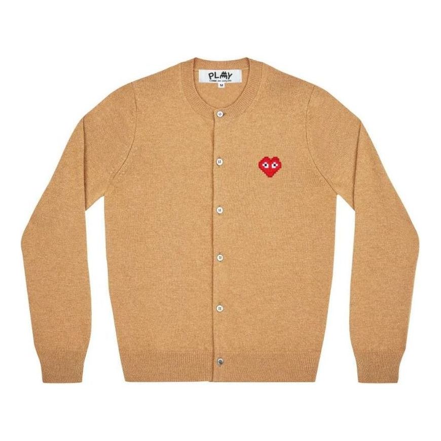 

Кардиган (WMNS) COMME des GARCONS PLAY Cardigan Invader Emblem 'Camel' AZ-N083-051-3, бежевый