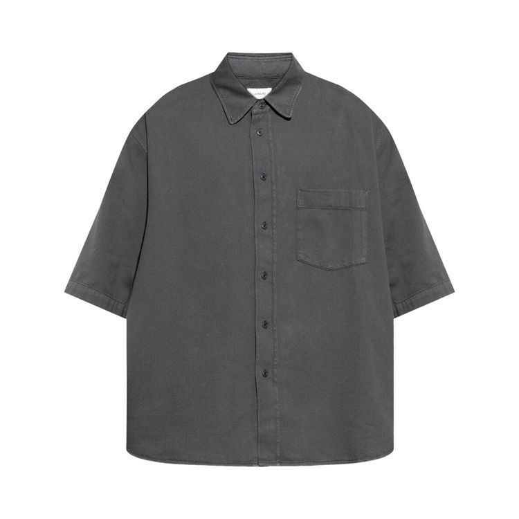 

Рубашка Lemaire Short-Sleeve Denim Shirt 'Carbon Blue', синий