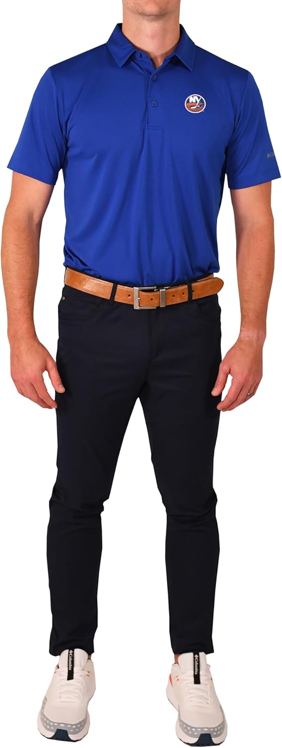 

Columbia New York Islanders Golf мужская повседневная легкая поло Drive, Azul
