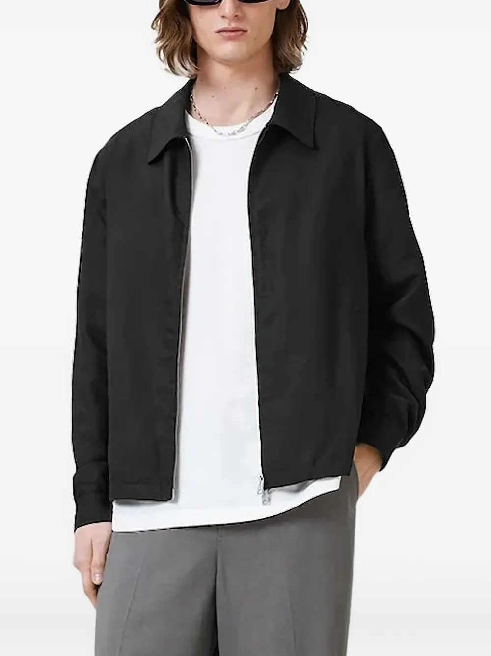 

Куртка Bradner на молнии спереди AllSaints, черный