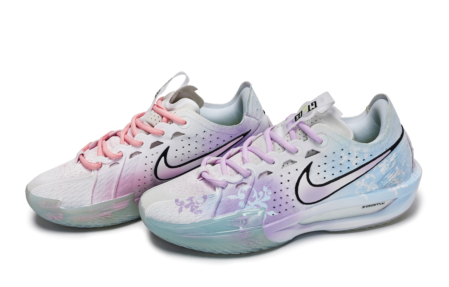 

Nike G.T. Cut Cross Rths Neon Blue Rhythm устойчивые к истиранию низкие баскетбольные кроссовки для мужчин белый розовый фиолетовый