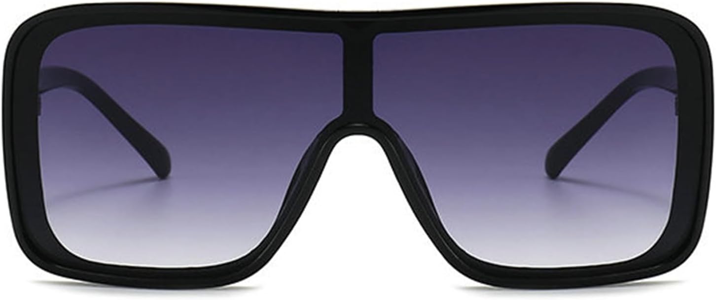 

Солнцезащитные очки Helena Oversized Flat Top Square для мужчин и женщин, дизайнерские солнцезащитные очки с градиентным покрытием, цельные солнцезащитные очки в большой оправе, очки для вождения, C8