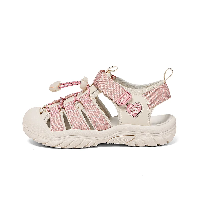 Детские сандалии с быстрой сушкой и противоскользящей подошвой Snoffy, Peach Pink — фото 3