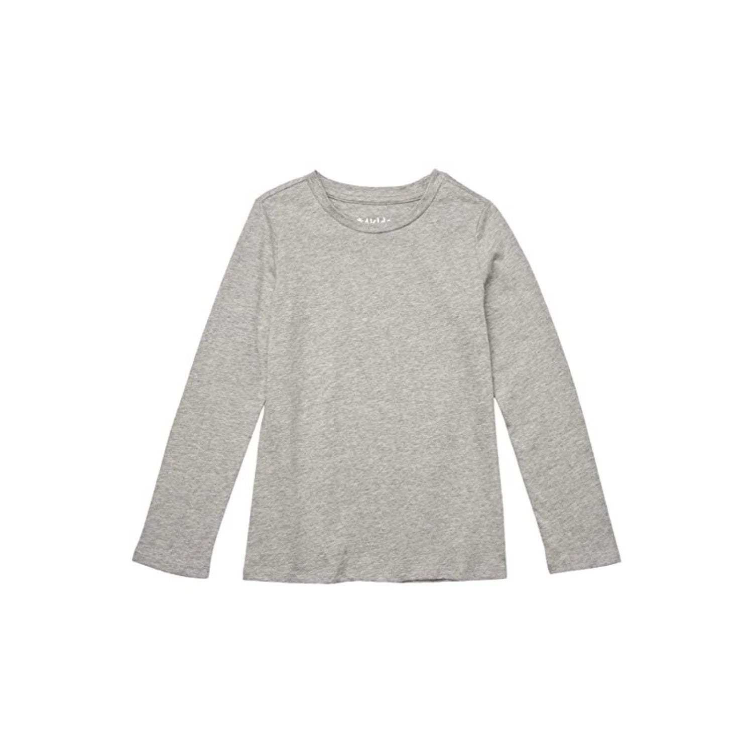 

Детская футболка для девочек #4kids Essential, светло-серый меланж, хлопок, с длинным рукавом, RED185