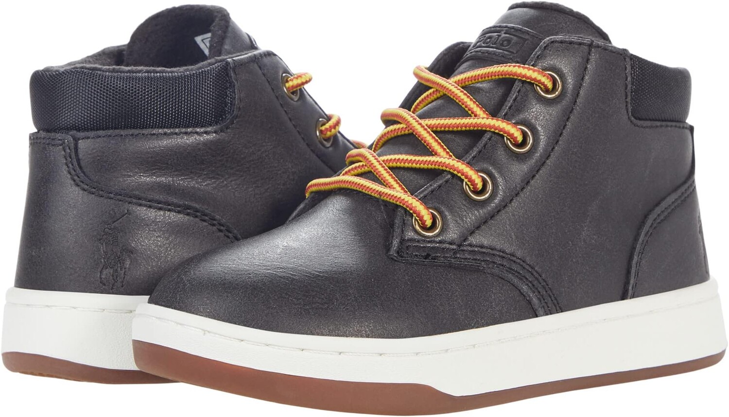 

Кроссовки Polo Ralph Lauren Polo Court Sneaker Boot, цвет Black Burnished