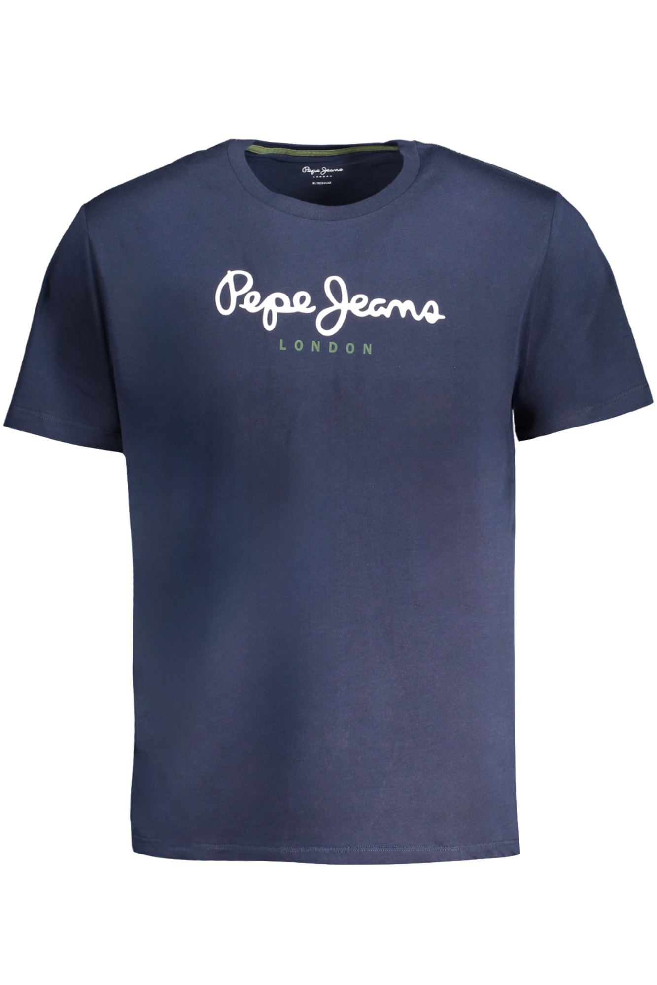 

Мужская футболка Pepe Jeans хлопковая с логотипом на груди, синий