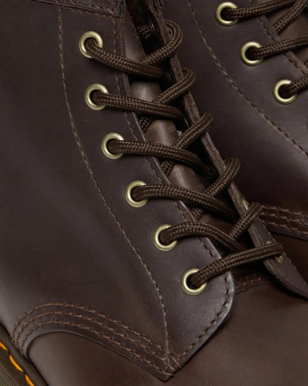 Кожаные ботильоны Dr. Martens 101 Crazy Horse, цвет Dark Brown — Crazy Horse — фото 3