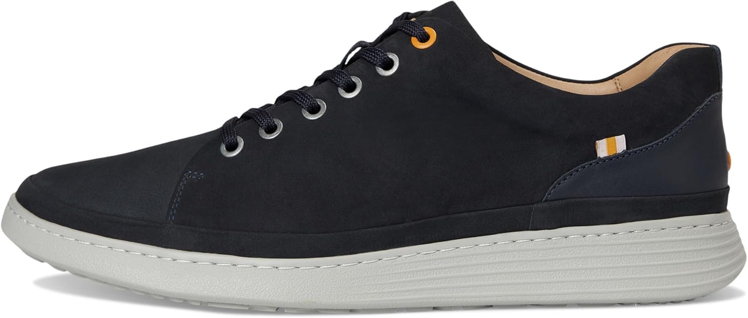 Мужские легкие кроссовки Samuel Hubbard на шнуровке, Navy Nubuck — фото 4