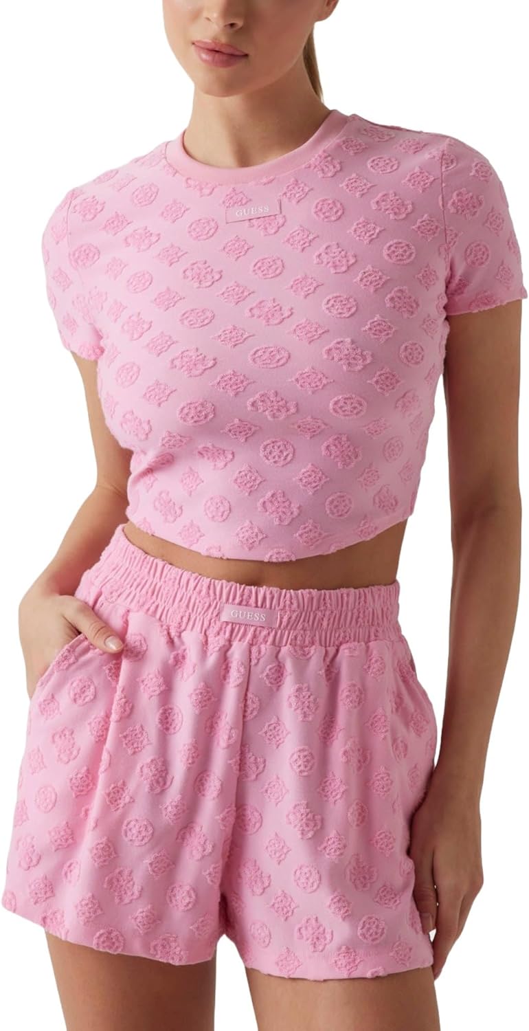 

Женский топ Guess Eco Peony Jacquard Knit, Peony Jacquard Poster Pink