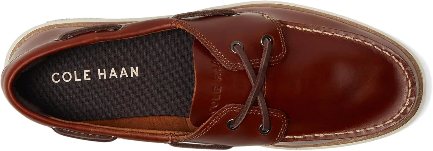 Мужская обувь Cole Haan - кроссовки Grand Crosscourt Boat Shoe Trainers, British Tan Dark Chocolate Ivory — фото 2