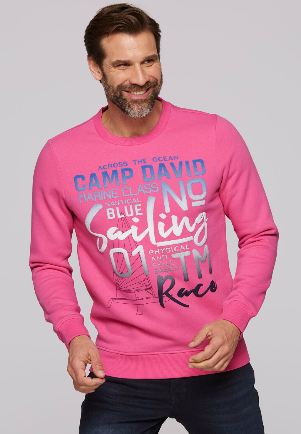 

Толстовка MIT PUFFPRINT Camp David, розовый