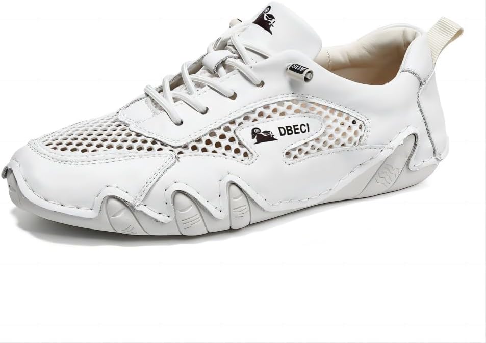 

Мужские повседневные кроссовки для улицы, дышащие, комфортные, водонепроницаемые, для походов, с сеткой, противоскользящие, легкие, летние, классические Asifn, белый