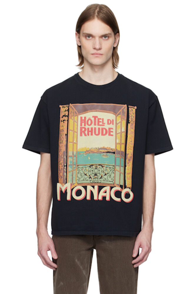 

Черная футболка Hotel Di Monaco Rhude