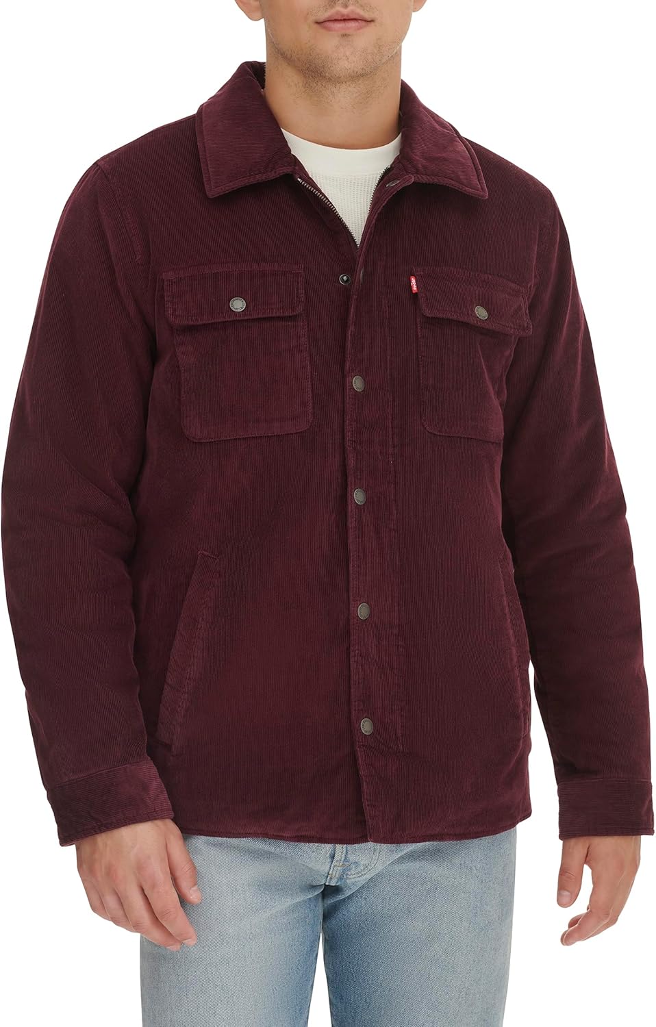 

Мужская вельветовая куртка-рубашка Levi's, Burgundy Filled
