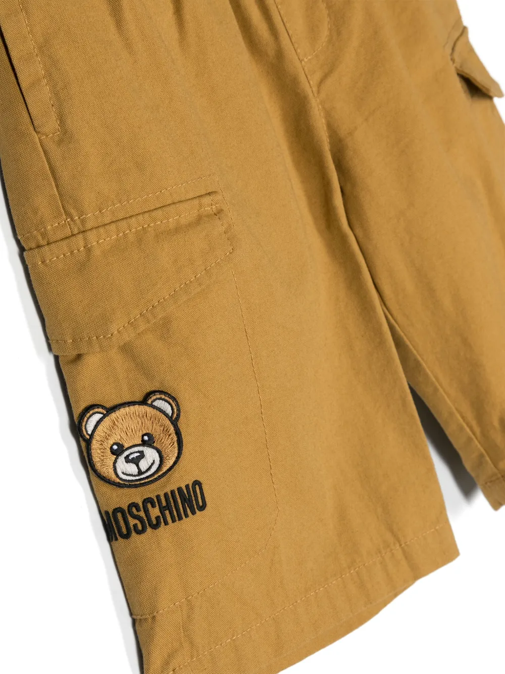 Шорты карго с нашивкой Teddy Bear Moschino Kids, нейтральный — фото 3