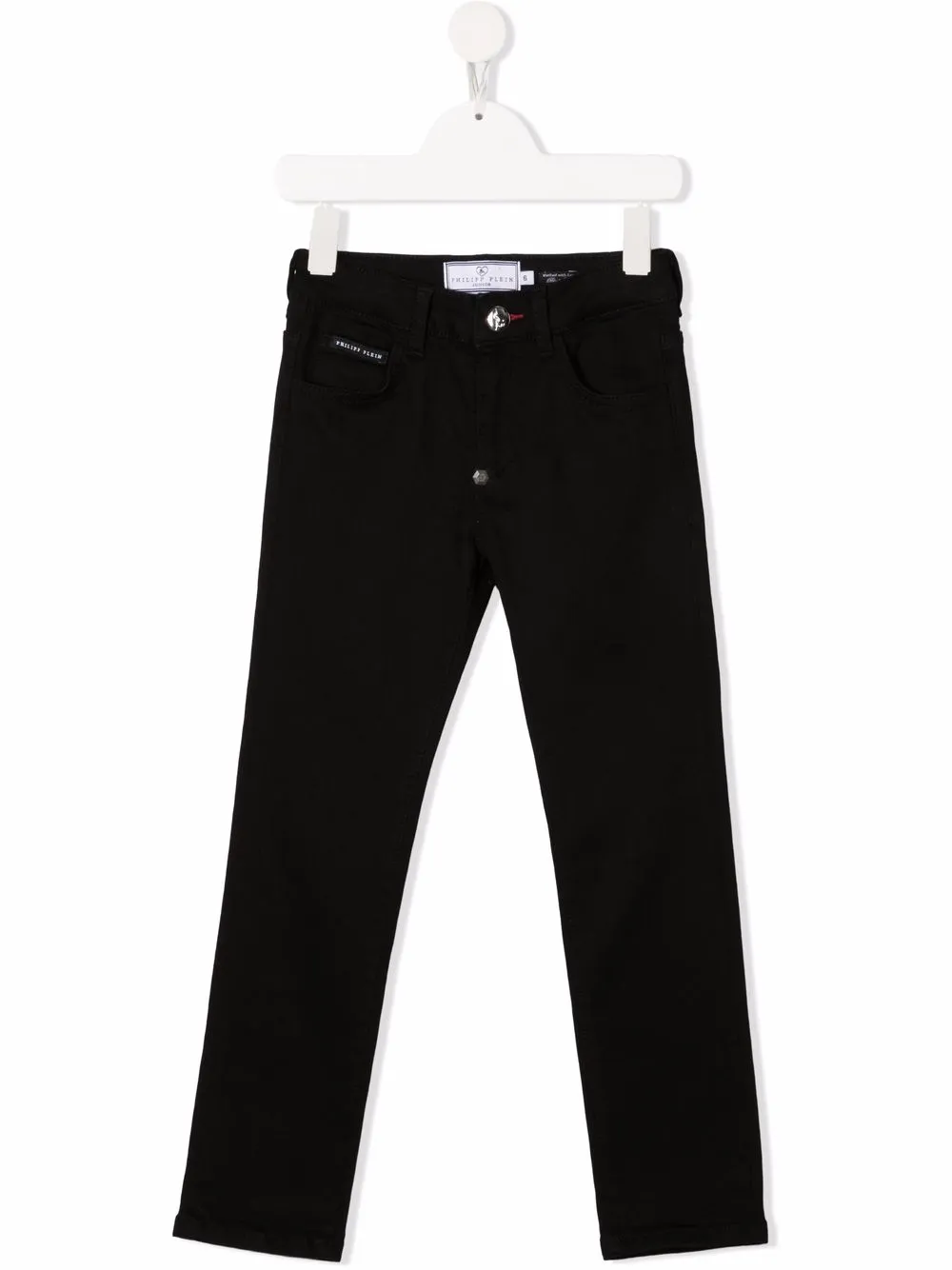

Джинсы Iconic Plein стандартного кроя Philipp Plein Junior, черный