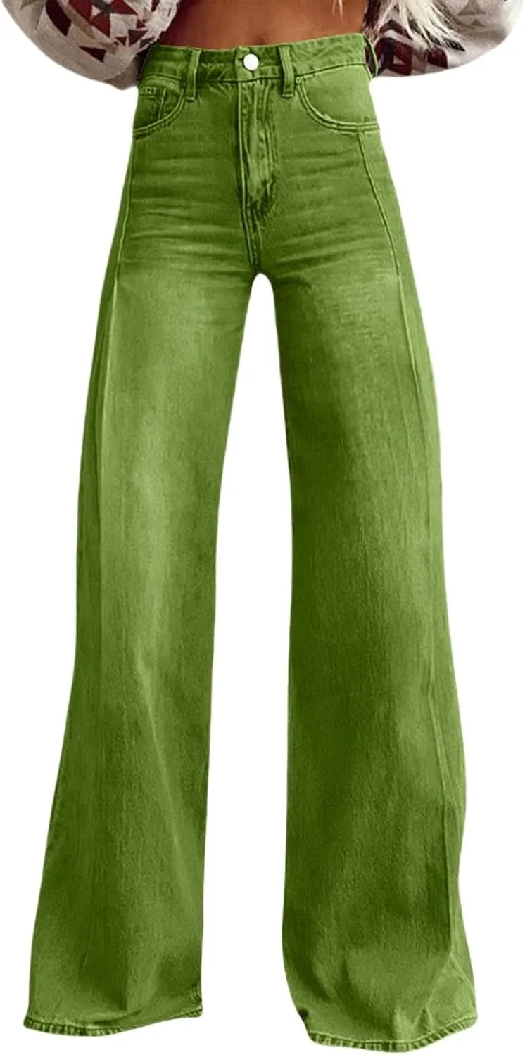 

Джинсы Wide Leg Y2K для женщин, высокие, эластичные