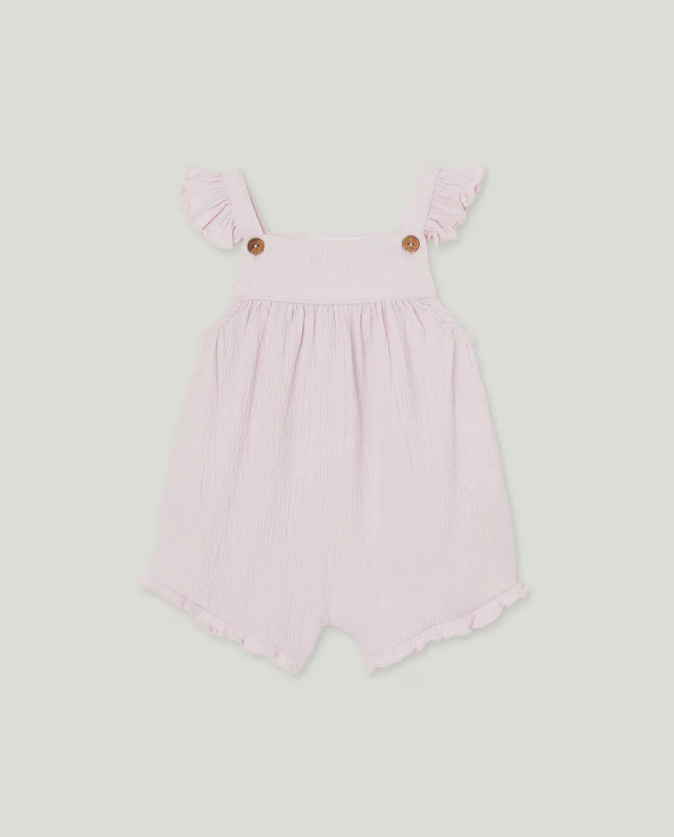 

Короткий комбинезон с принтом для малышки Baby El Corte Inglés, белый