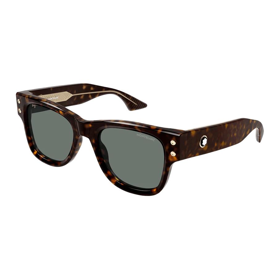 

MONTBLANC Солнцезащитные очки с квадратной оправой, Tortoiseshell