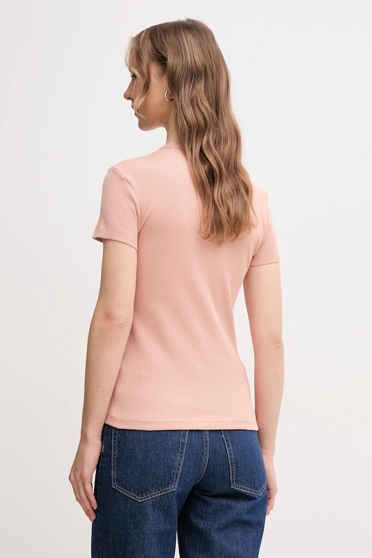 Футболка Lacoste, оранжевая, из 100% хлопка — фото 2