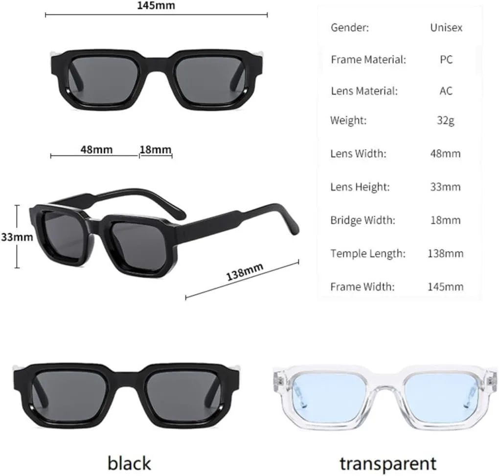 

Популярные модные мужские солнцезащитные очки с квадратными заклепками, винтажные панк-очки с градиентным переходом, модные женские очки UV400 UATXTAU, Tea Green