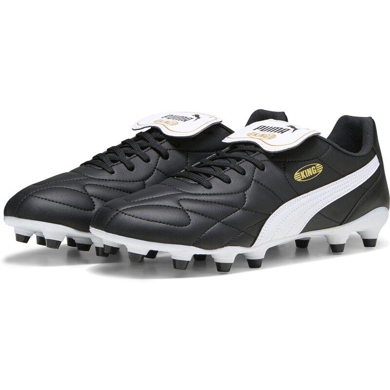 Футбольные бутсы для лужайки king top fg/ag Puma, цвет puma black-puma white-puma gold — фото 3