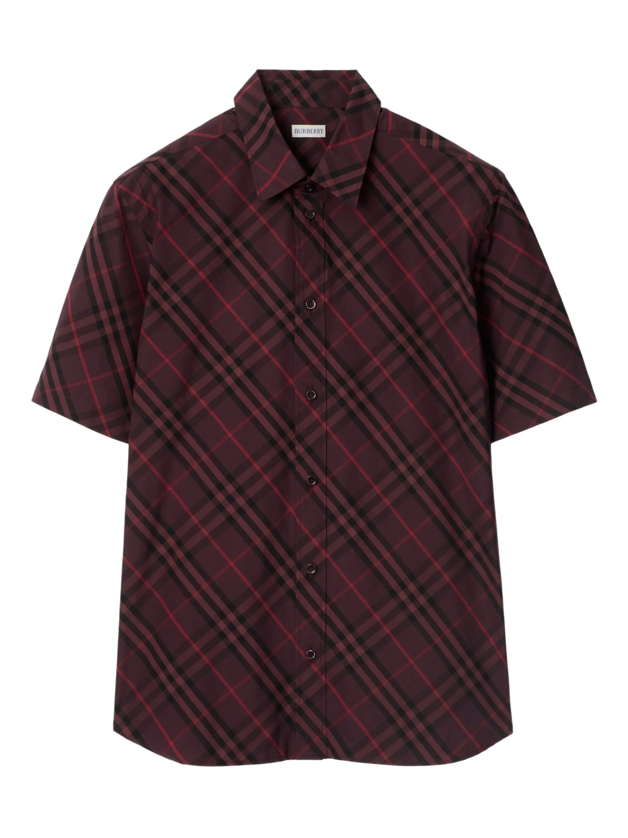 

Рубашка в клетку Burberry, фиолетовый