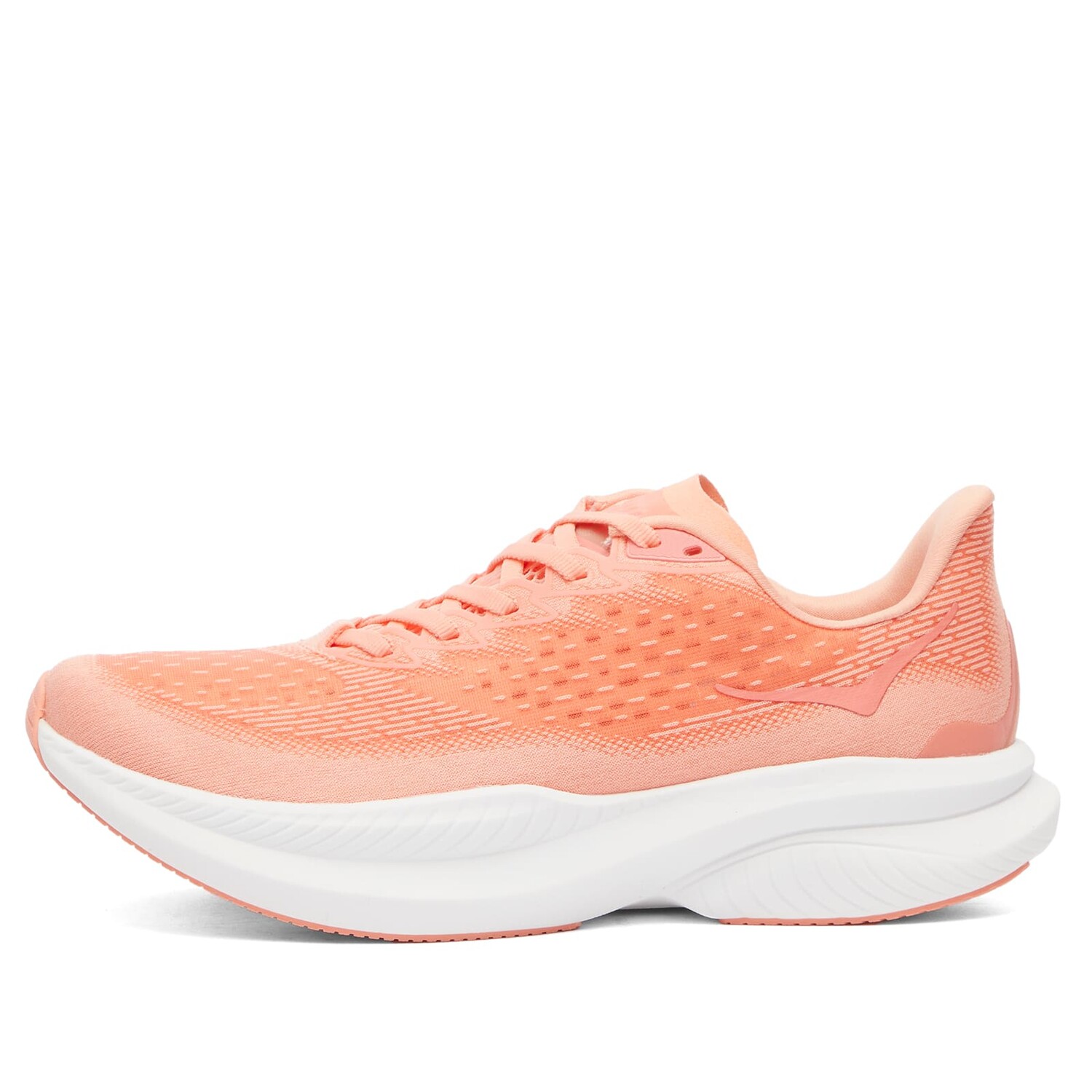 

Кроссовки Hoka One One W Mach 6 La, цвет Guava & White