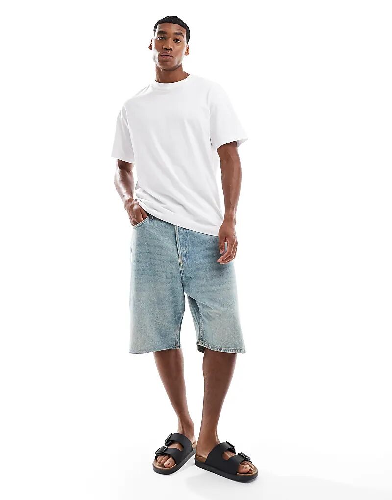 

Скейтерские штаны Jack & Jones Ron fit цвета «песочно-голубой»