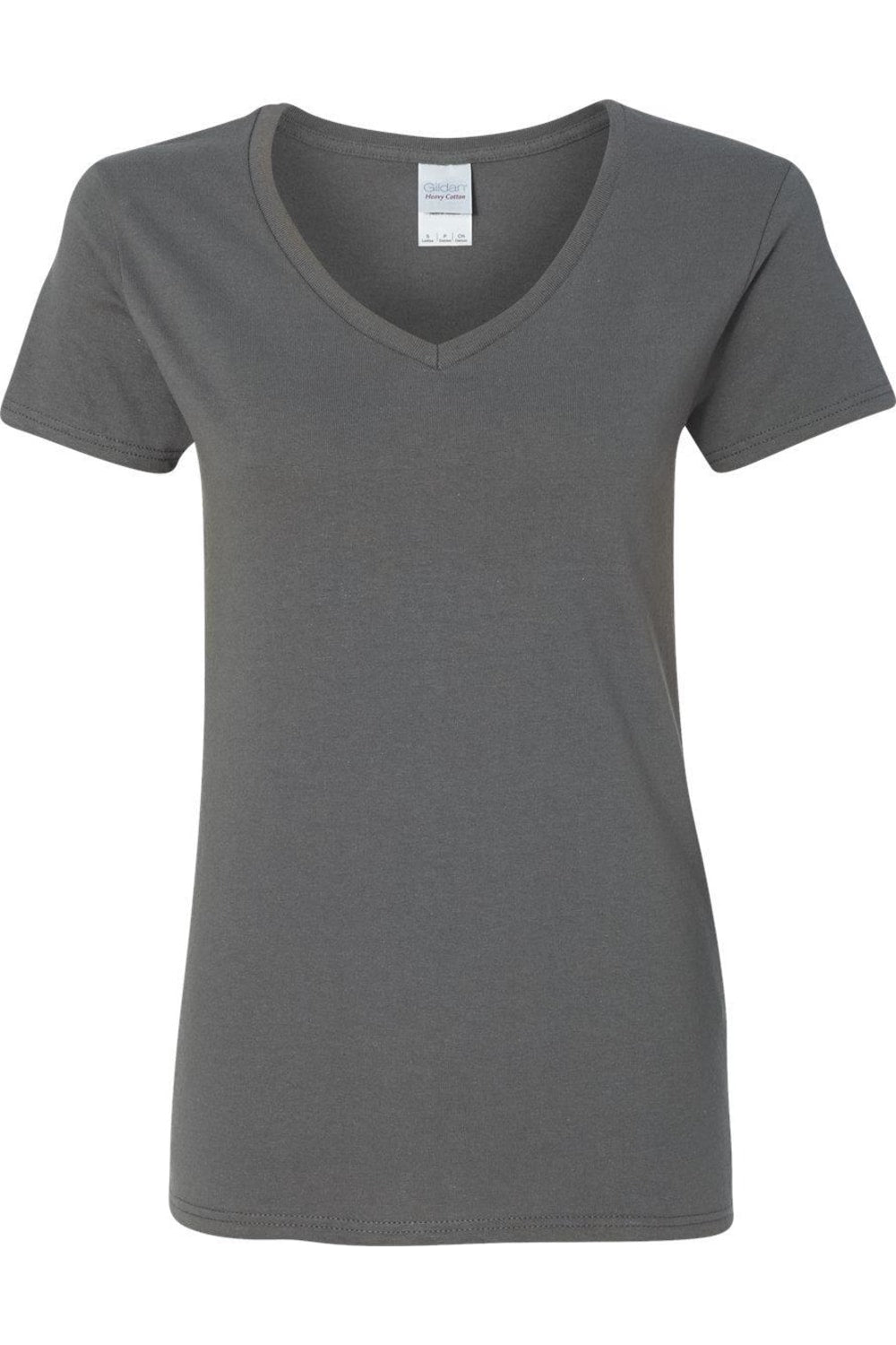 

Футболка женская Gildan Heavy Cotton с V-образным вырезом, цвет charcoal