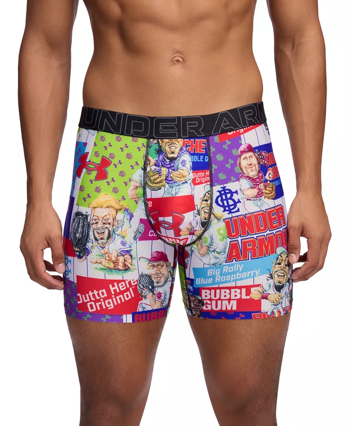 

Мужские функциональные боксеры с сетчатыми вставками и принтом Performance Tech Mesh Graphic, 6" Under Armour, мультиколор