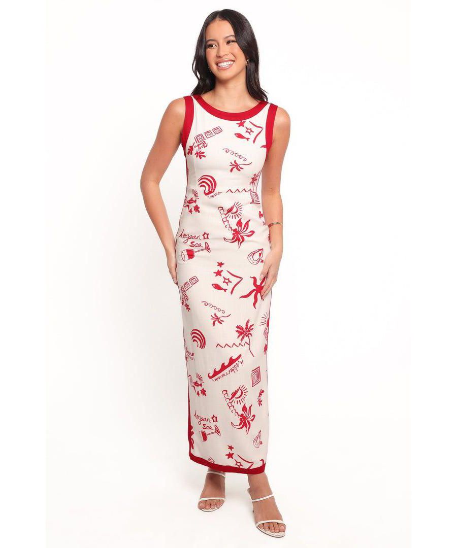 

Женское длинное платье Fiori - красное Petal and Pup, Red