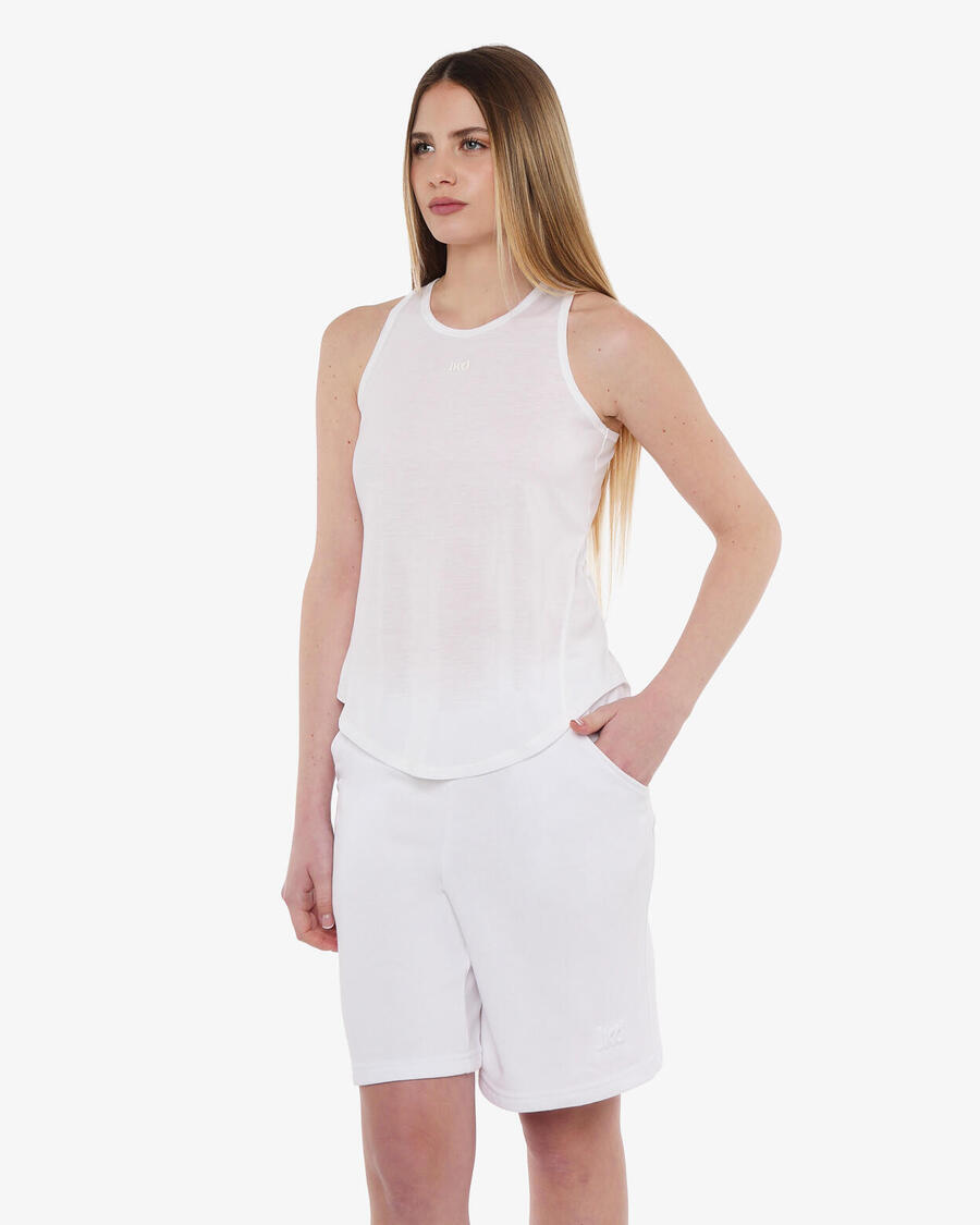 

JAKED белая синтетическая майка для фитнеса для женщин