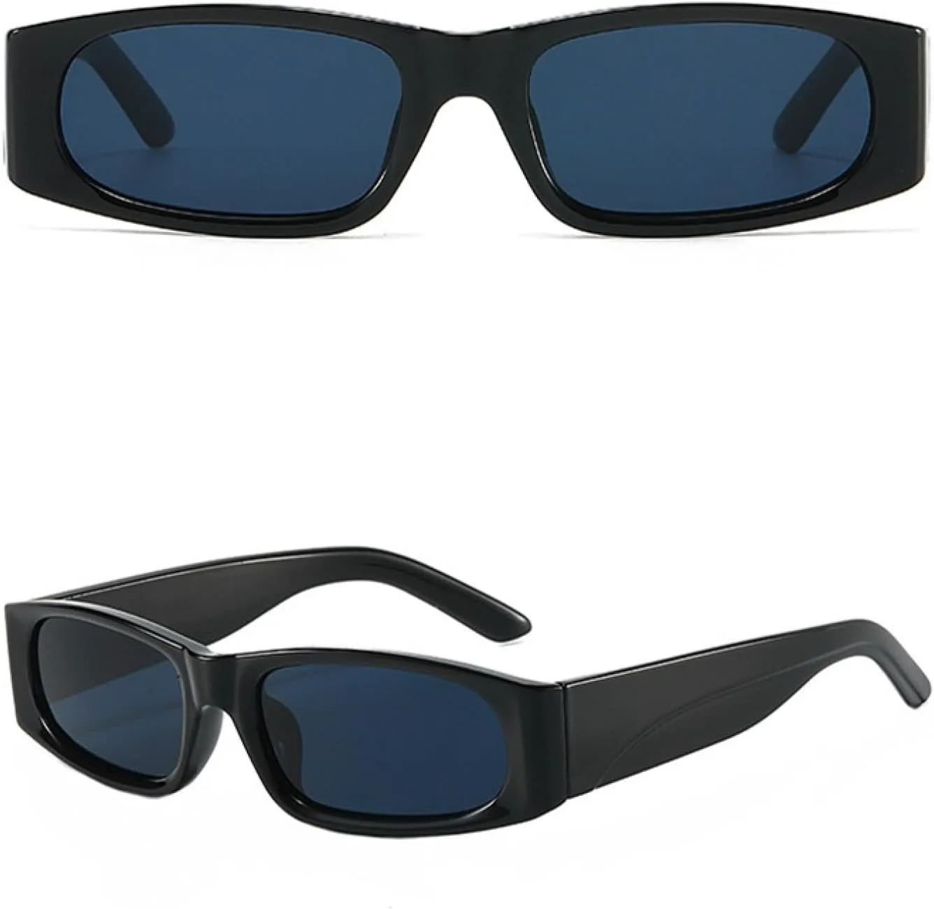 

Маленькие прямоугольные солнцезащитные очки для мужчин и женщин, роскошные дорожные солнцезащитные очки в винтажном стиле с защитой от УФ-излучения UV400 TKKTLLT, Tea