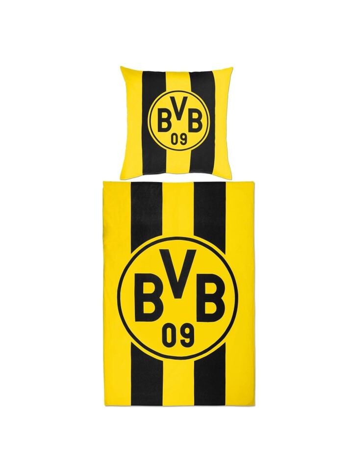 

Постельное белье BVB Merchandising GmbH BVB Blockstreifen 135 x 200 cm, цвет schwarzgelb