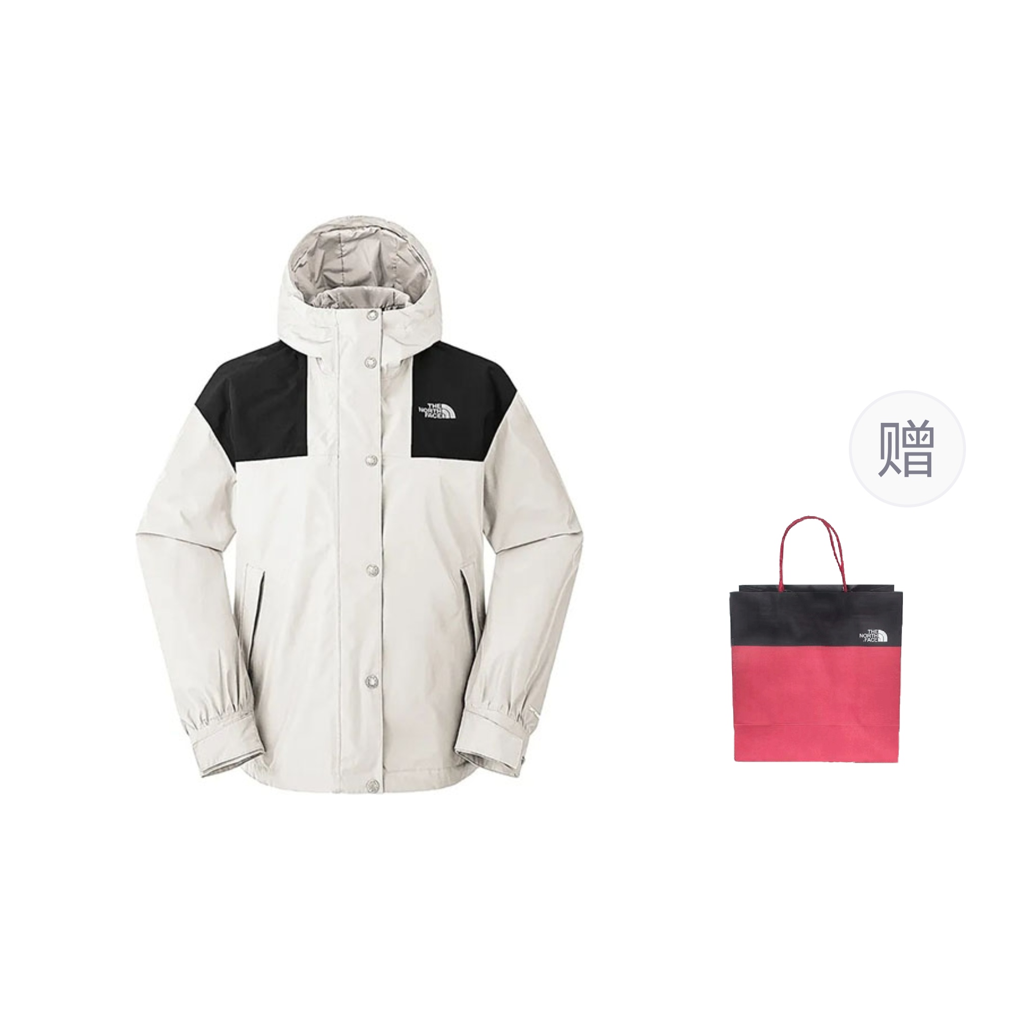 

Ветровка City Outdoor, женская куртки Dune White + подарочный пакет The North Face