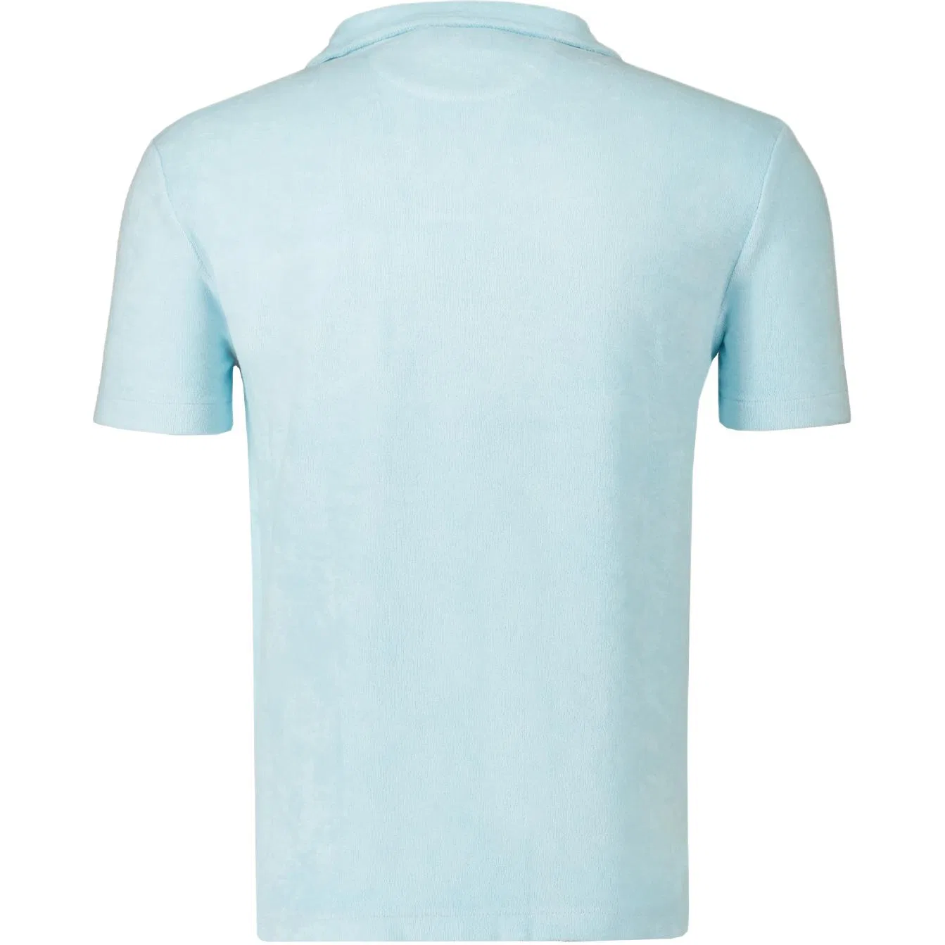 Футболка терри из минерального крашения Polo Ralph Lauren Light Blue — фото 3