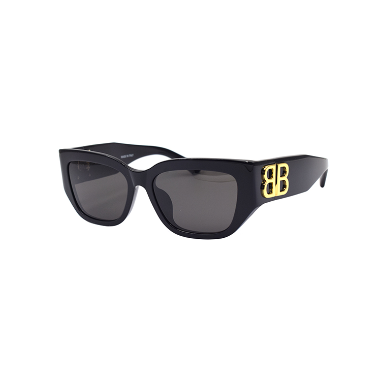 Balenciaga Солнцезащитные очки квадратной формы, Black Gold — фото 4