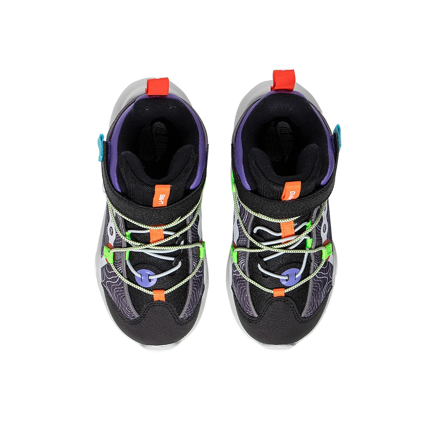 Кроссовки LINING YOUNG Sports Life Collection Kids Lifestyle Shoes Kids Low-top Black/Purple — фото 4