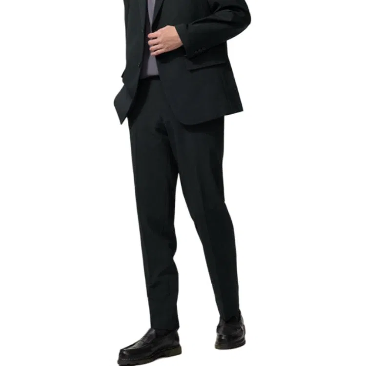 Брюки костюмные унисекс Black Moderate UNIQLO