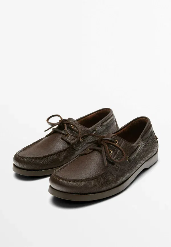 Туфли-лодочки Massimo Dutti, тёмно-коричневый — фото 3