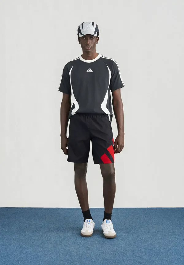 Шорты Adidas Originals, Black/Better Scarlet — фото 2