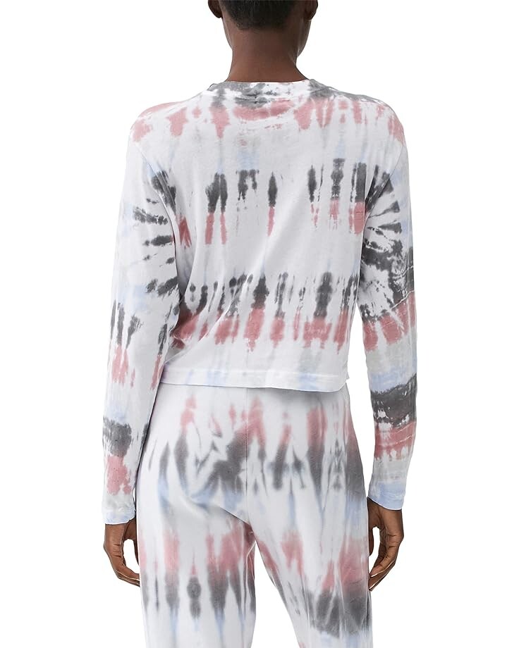 

Футболка Michael Stars Mac Fiji Wash Vintage Jersey High Crew Boxy Tee, цвет Rose Combo